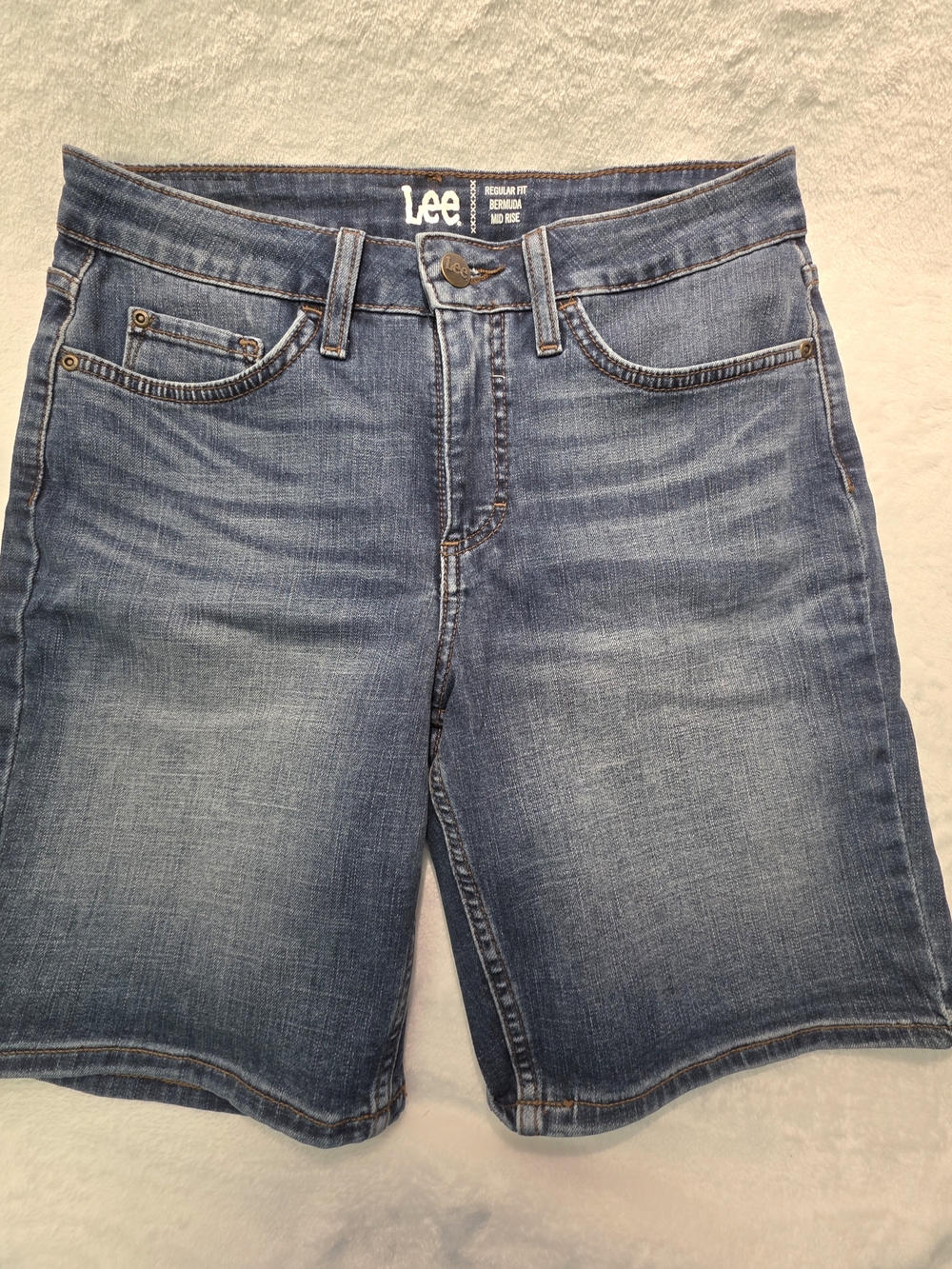 Lee Women's Classic Blue Denim Bermuda Shorts